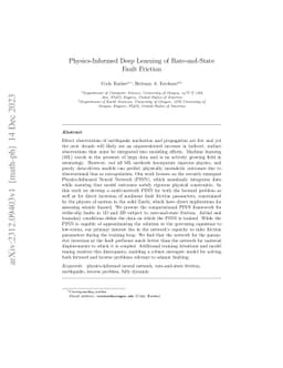 Physics-Informed Deep Learning of Rate-and-State Fault Friction