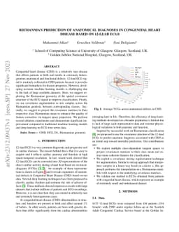 Riemannian Prediction of Anatomical Diagnoses in Congenital Heart
  Disease based on 12-lead ECGs