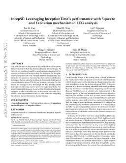 IncepSE: Leveraging InceptionTime's performance with Squeeze and
  Excitation mechanism in ECG analysis