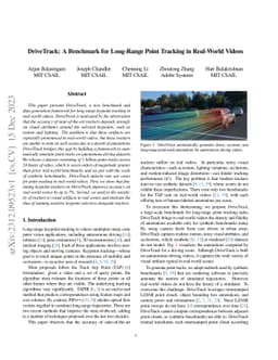 DriveTrack: A Benchmark for Long-Range Point Tracking in Real-World
  Videos