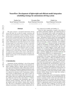 NeuroFlow: Development of lightweight and efficient model integration
  scheduling strategy for autonomous driving system