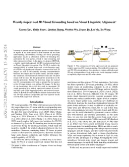 Weakly-Supervised 3D Visual Grounding based on Visual Linguistic Alignment