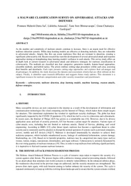 A Malware Classification Survey on Adversarial Attacks and Defences