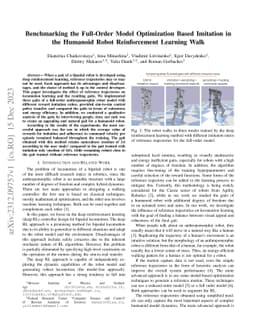 Benchmarking the Full-Order Model Optimization Based Imitation in the
  Humanoid Robot Reinforcement Learning Walk