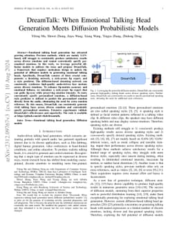 DreamTalk: When Expressive Talking Head Generation Meets Diffusion
  Probabilistic Models