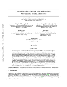 Proprioceptive State Estimation for Amphibious Tactile Sensing
