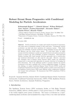 Robust Errant Beam Prognostics with Conditional Modeling for Particle
  Accelerators
