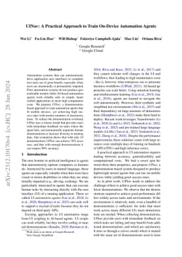 UINav: A Practical Approach to Train On-Device Automation Agents