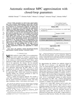 Automatic nonlinear MPC approximation with closed-loop guarantees