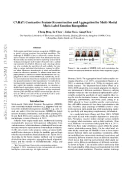 CARAT: Contrastive Feature Reconstruction and Aggregation for
  Multi-Modal Multi-Label Emotion Recognition