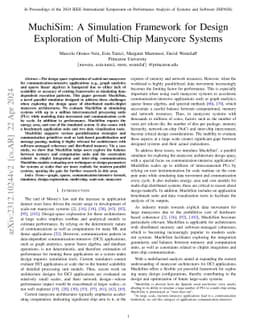 Muchisim: A Simulation Framework for Design Exploration of Multi-Chip
  Manycore Systems