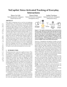 VoCopilot: Voice-Activated Tracking of Everyday Interactions