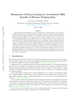 Robustness of Deep Learning for Accelerated MRI: Benefits of Diverse
  Training Data