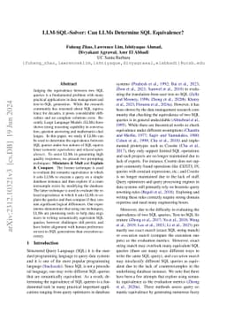 LLM-SQL-Solver: Can LLMs Determine SQL Equivalence?