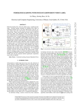 Federated Learning with Instance-Dependent Noisy Label