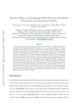 ResoNet: Robust and Explainable ENSO Forecasts with Hybrid Convolution
  and Transformer Networks