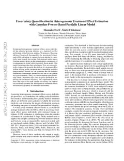 Uncertainty Quantification in Heterogeneous Treatment Effect Estimation
  with Gaussian-Process-Based Partially Linear Model