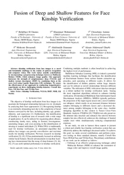Fusion of Deep and Shallow Features for Face Kinship Verification
