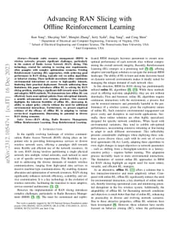 Advancing RAN Slicing with Offline Reinforcement Learning