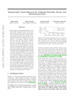 Interpretable Causal Inference for Analyzing Wearable, Sensor, and
  Distributional Data