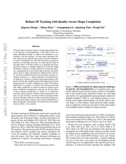 Robust 3D Tracking with Quality-Aware Shape Completion