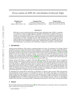 An Evaluation of GPT-4V and Gemini in Online VQA