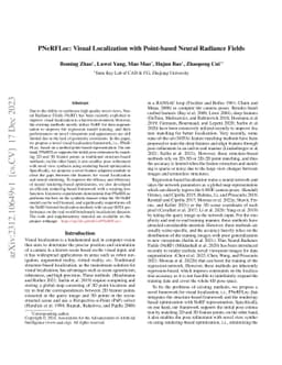 PNeRFLoc: Visual Localization with Point-based Neural Radiance Fields