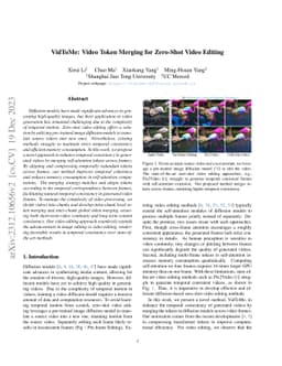 VidToMe: Video Token Merging for Zero-Shot Video Editing