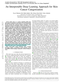 An Interpretable Deep Learning Approach for Skin Cancer Categorization