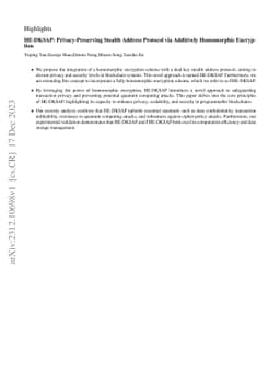 HE-DKSAP: Privacy-Preserving Stealth Address Protocol via Additively
  Homomorphic Encryption