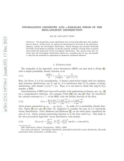 Information geometry and $α$-parallel prior of the beta-logistic
  distribution