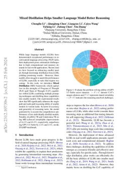 Mixed Distillation Helps Smaller Language Model Better Reasoning