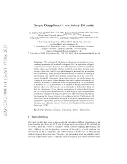 Scope Compliance Uncertainty Estimate
