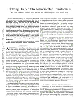 Delving Deeper Into Astromorphic Transformers