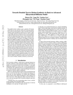 Towards Detailed Text-to-Motion Synthesis via Basic-to-Advanced
  Hierarchical Diffusion Model