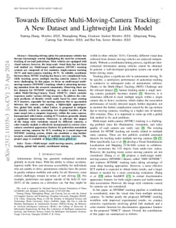 Towards Effective Multi-Moving-Camera Tracking: A New Dataset and
  Lightweight Link Model