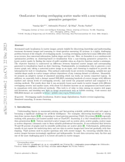 OsmLocator: locating overlapping scatter marks with a non-training
  generative perspective