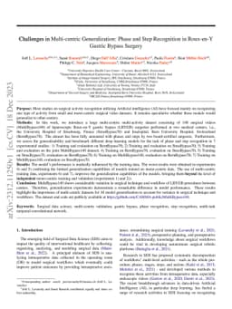 Challenges in Multi-centric Generalization: Phase and Step Recognition
  in Roux-en-Y Gastric Bypass Surgery