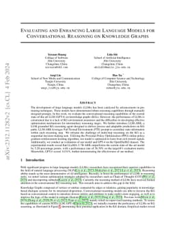 Evaluating and Enhancing Large Language Models for Conversational
  Reasoning on Knowledge Graphs