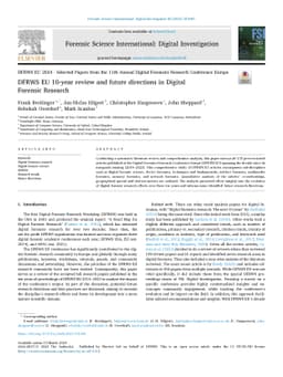 DFRWS EU 10-Year Review and Future Directions in Digital Forensic
  Research