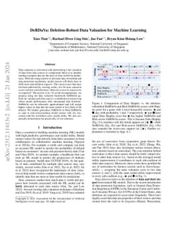 DeRDaVa: Deletion-Robust Data Valuation for Machine Learning