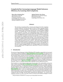 ComplexityNet: Increasing LLM Inference Efficiency by Learning Task
  Complexity