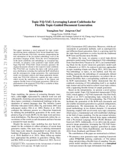 Topic-VQ-VAE: Leveraging Latent Codebooks for Flexible Topic-Guided
  Document Generation