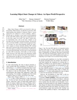 Learning Object State Changes in Videos: An Open-World Perspective