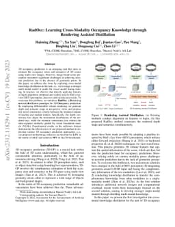 RadOcc: Learning Cross-Modality Occupancy Knowledge through Rendering
  Assisted Distillation