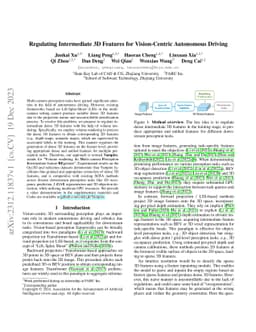 Regulating Intermediate 3D Features for Vision-Centric Autonomous
  Driving