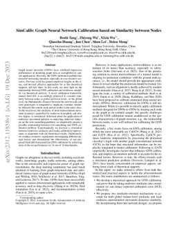 SimCalib: Graph Neural Network Calibration based on Similarity between
  Nodes