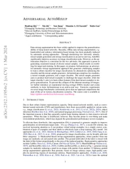 Adversarial AutoMixup