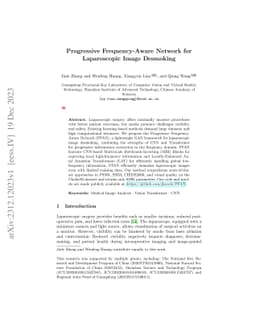 Progressive Frequency-Aware Network for Laparoscopic Image Desmoking