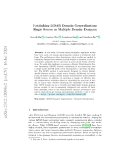 Rethinking LiDAR Domain Generalization: Single Source as Multiple
  Density Domains